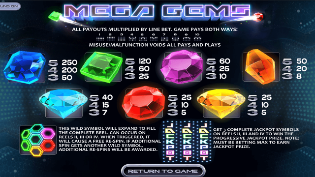 Бонусная игра Mega Gems 1