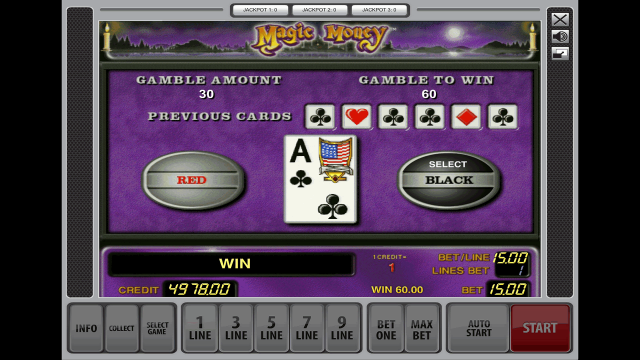 Игровой интерфейс Magic Money 5