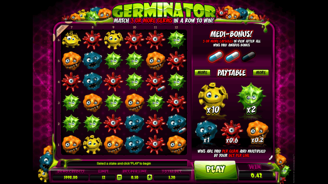 Характеристики слота Germinator 3