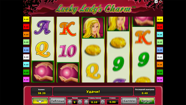 Характеристики слота Lucky Lady's Charm 10