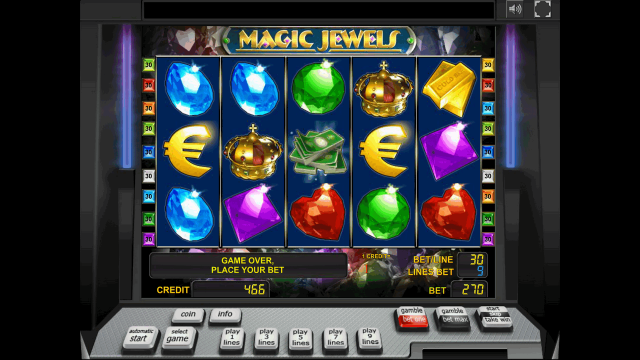 Игровой интерфейс Magic Jewels 8