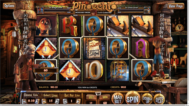 Игровой интерфейс Pinocchio 2