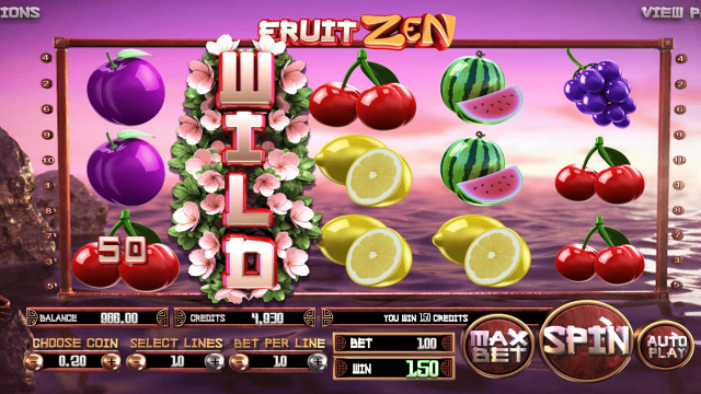 Игровой интерфейс Fruit Zen 5