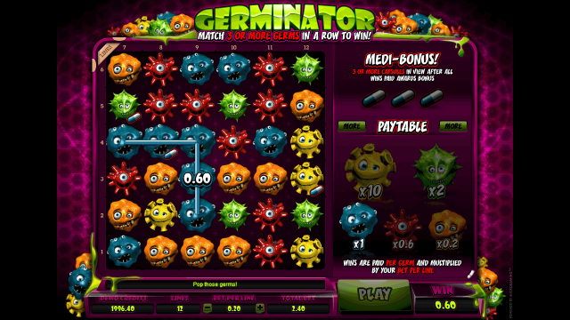 Игровой интерфейс Germinator 4