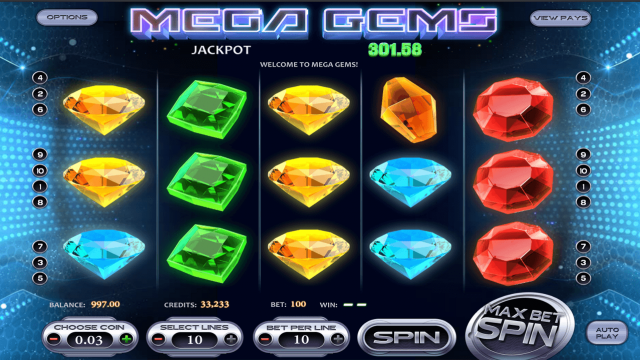 Бонусная игра Mega Gems 2