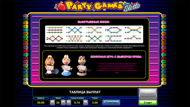 Бонусная игра Party Games Slotto 4